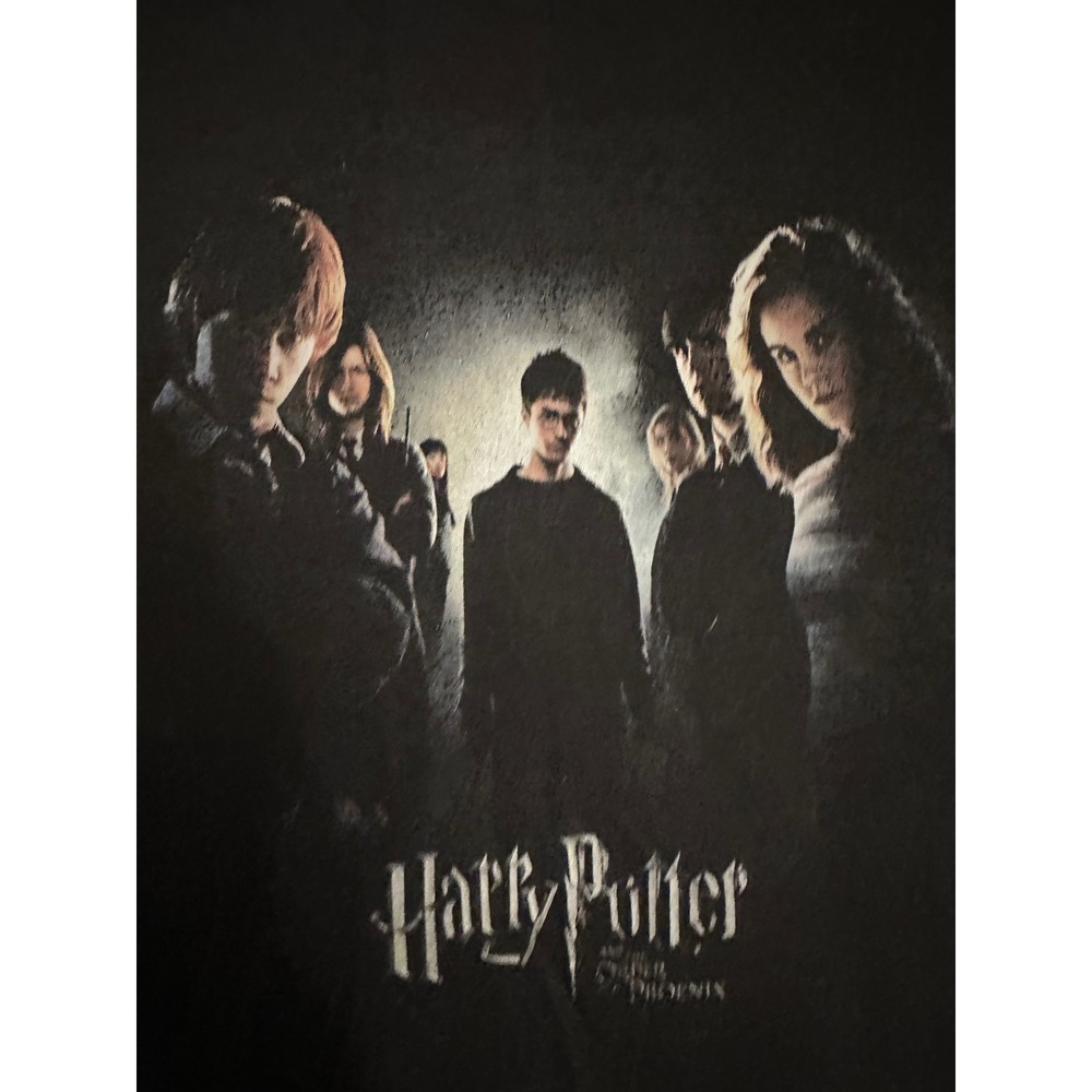 Harry Potter Order of the Phoenix Movie Graphic T-Shirt Black Mens 3XL Zuni